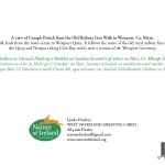 Croagh Patrick from the Old Railway Line Walk text on reverse of greeting card